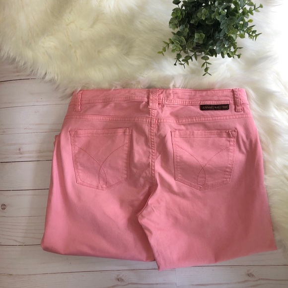 Calvin Klein Pink Jeans Skinny Crop - Picture 4 of 7